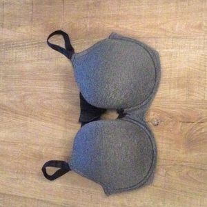 Charcoal gray push up bra NWOT